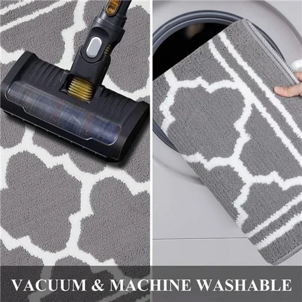 Door Mat (20x32,Grey) Resist Dirt and Absorbent Entryway Rug